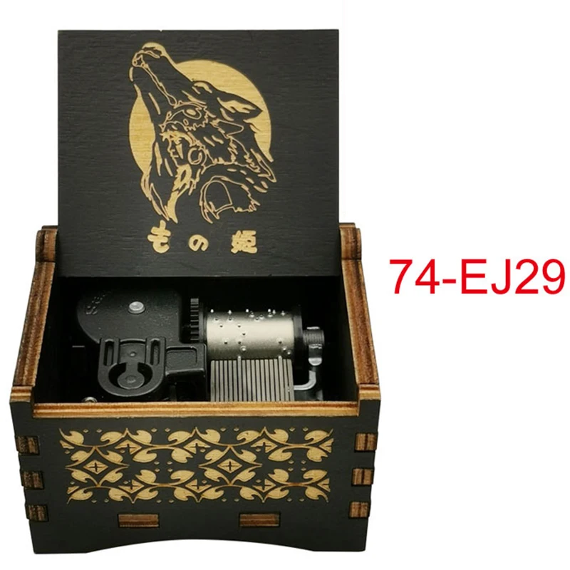 Music Box Wooden Carved 18 note Music Boxes Gifts for Anime Fans Girlfriend Boyfriend Christmas New Year Birthday