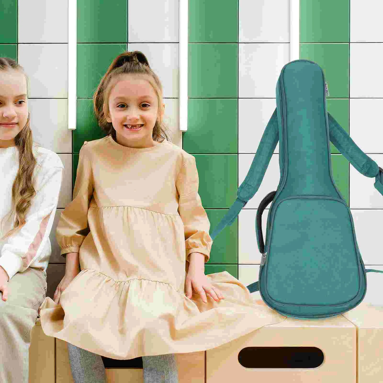 

Ukulele Bag 4-String Holder Guitar Pick Shoulder Strap Oxford Cloth Child Mini Tote Bags