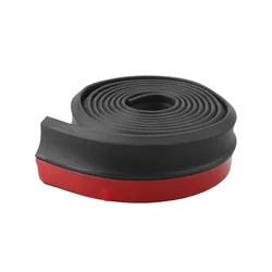Durable Rubber Front Bumper Protector Strip - 2.5 Meters, Anti - Kick & Anti - Scratch Lip Decoration (2.5m)