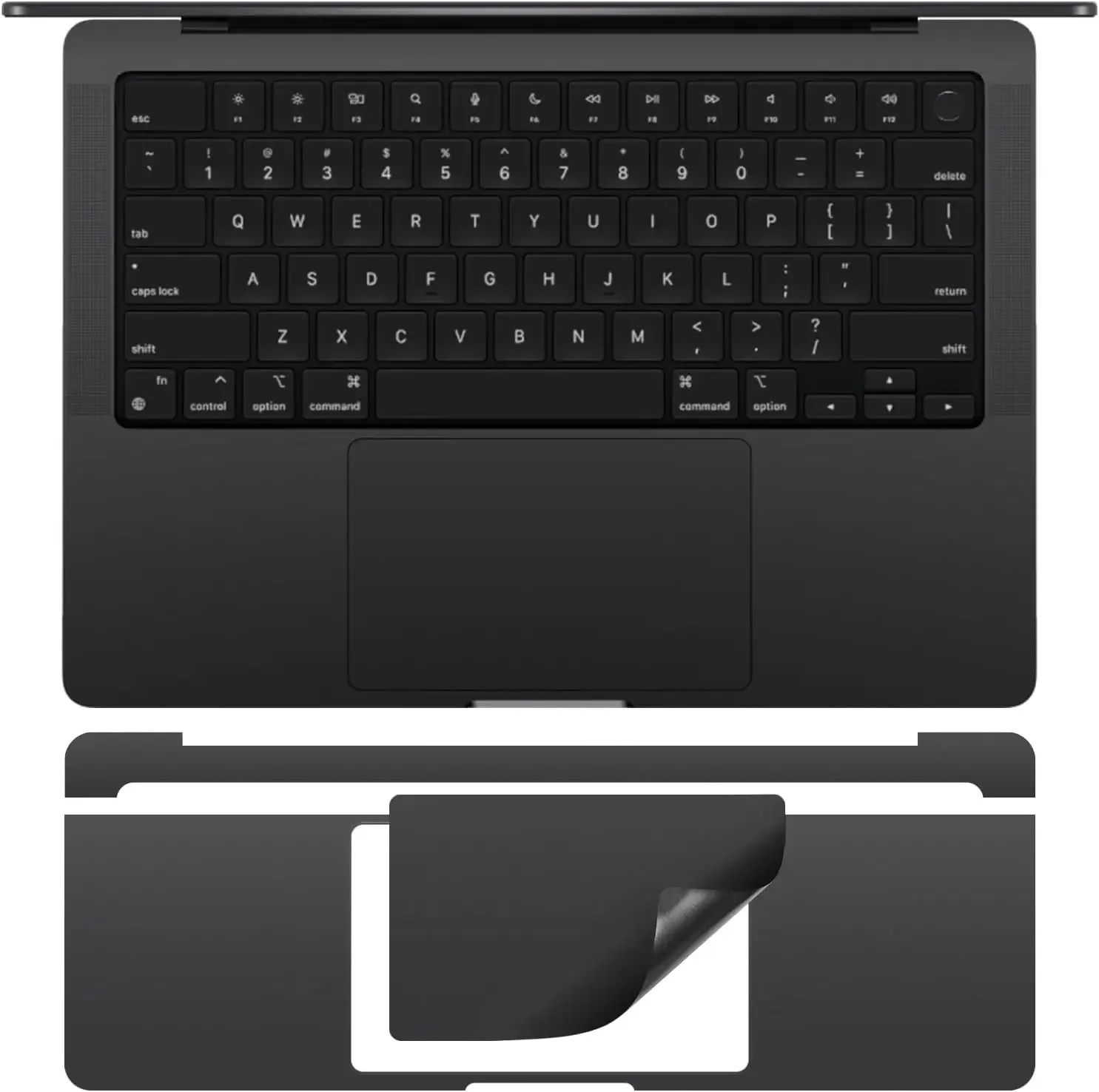 Trackpad Protector Full Trackpad Palm Rest Protector Vinyl Skin Stickers For MacBook Pro 16 14 M4 M3 M2 M1A3112/A3185/A3401 A3403/A3186 Easy Remove