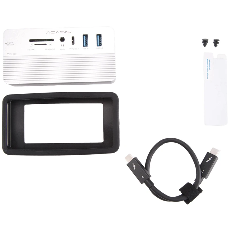 

Док-станция ACASIS USB-C HUB 10 в 1 для M.2 NVME и SATA NGFF SSD с поддержкой HDMI 8 ТБ для Windows/MAC/IPAD