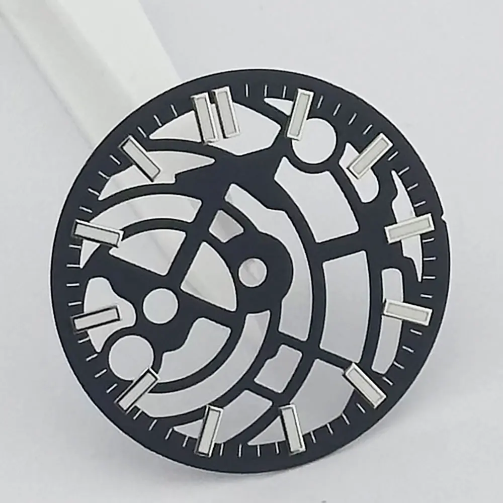28.5mm Multicolor Luminous Skeleton Watch Dial