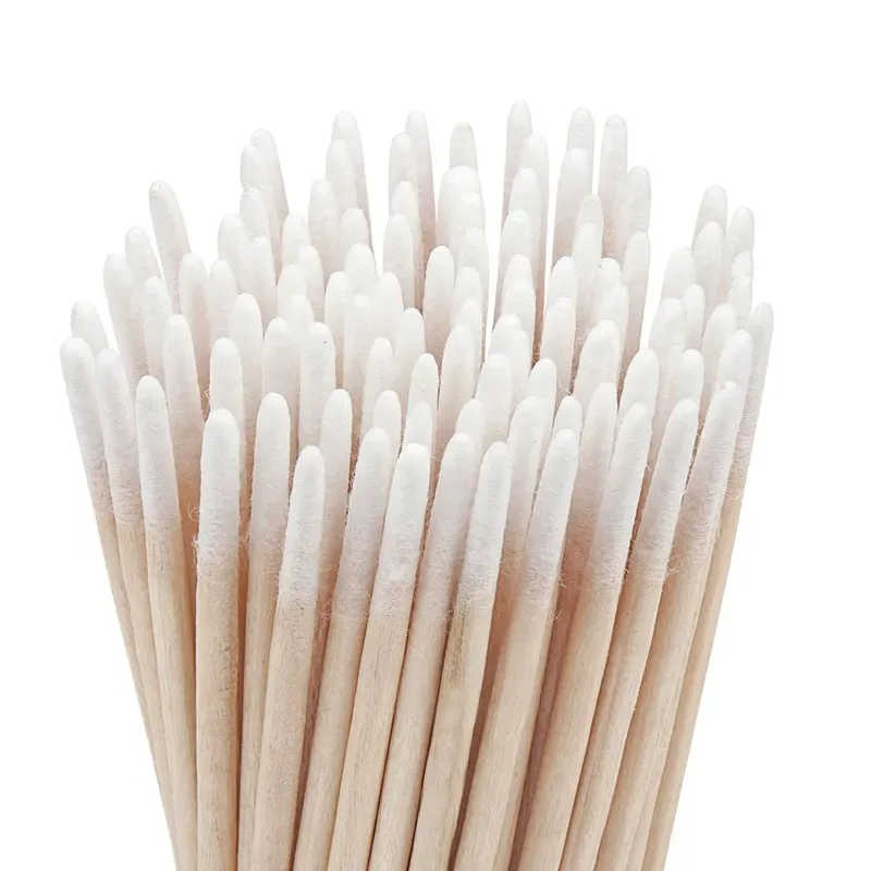 Cotton Swabs 100/500 Pcs Disposable Ultra-small Lint Free Micro Wood Makeup Brushes Eyelash Extension Glue Removing Tools