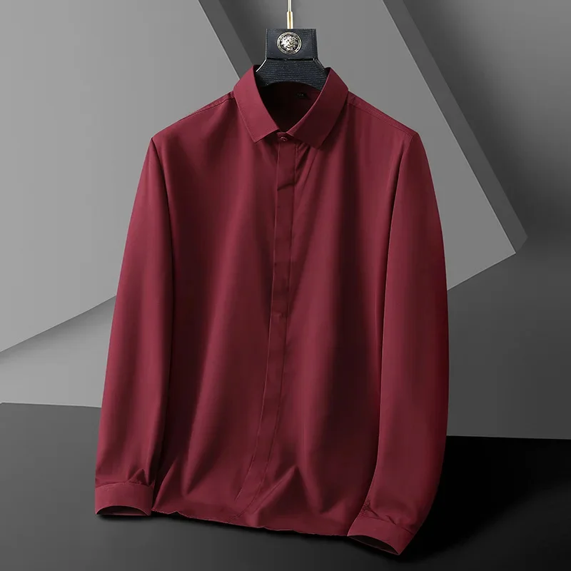 

Men's Slim Dress Shirts for Attend the Banquet or Blind Date Very Temperament Various Color Styles