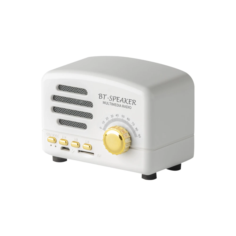 BT01 Retro Bluetooth-compatible5.0 Speaker Wooden Old Classic Style Strong Bass Enhancement Loud Volume Sound Box With FM Radio