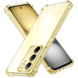Gradient Shockproof Airbag TPU Case - Protective Back Cover Shell for Realme P3 Lite (Transparent)