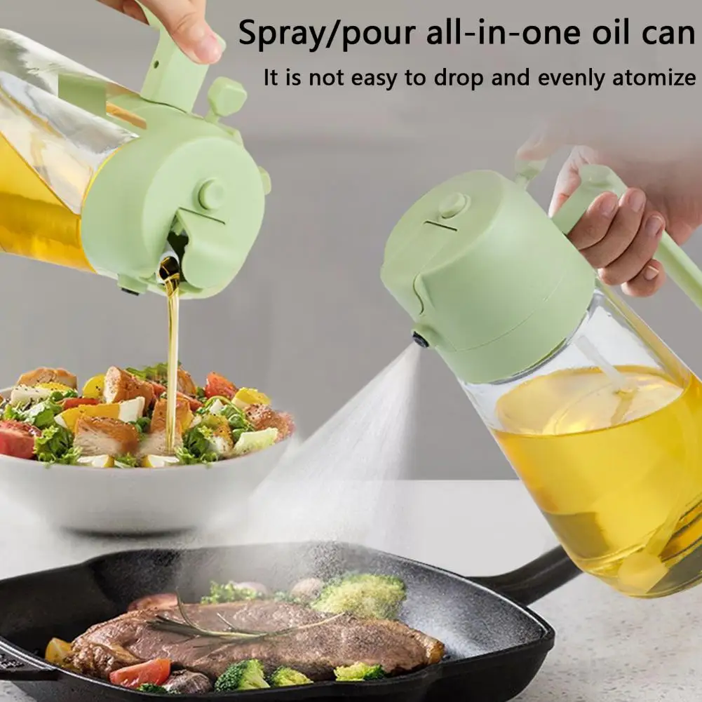 

Spray Bottle For Precise Atomization 2-in-1 470 Ml Oil Sprayer Bottle For Salad Barbecue Cooking Uniform Atomization For Kitchen