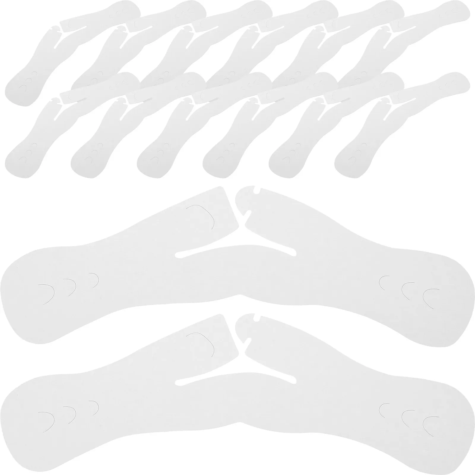 50Pcs 종이 걸이 어깨 패드 보호용 옷걸이 어깨 보호대 의류 코트 정장 세탁용