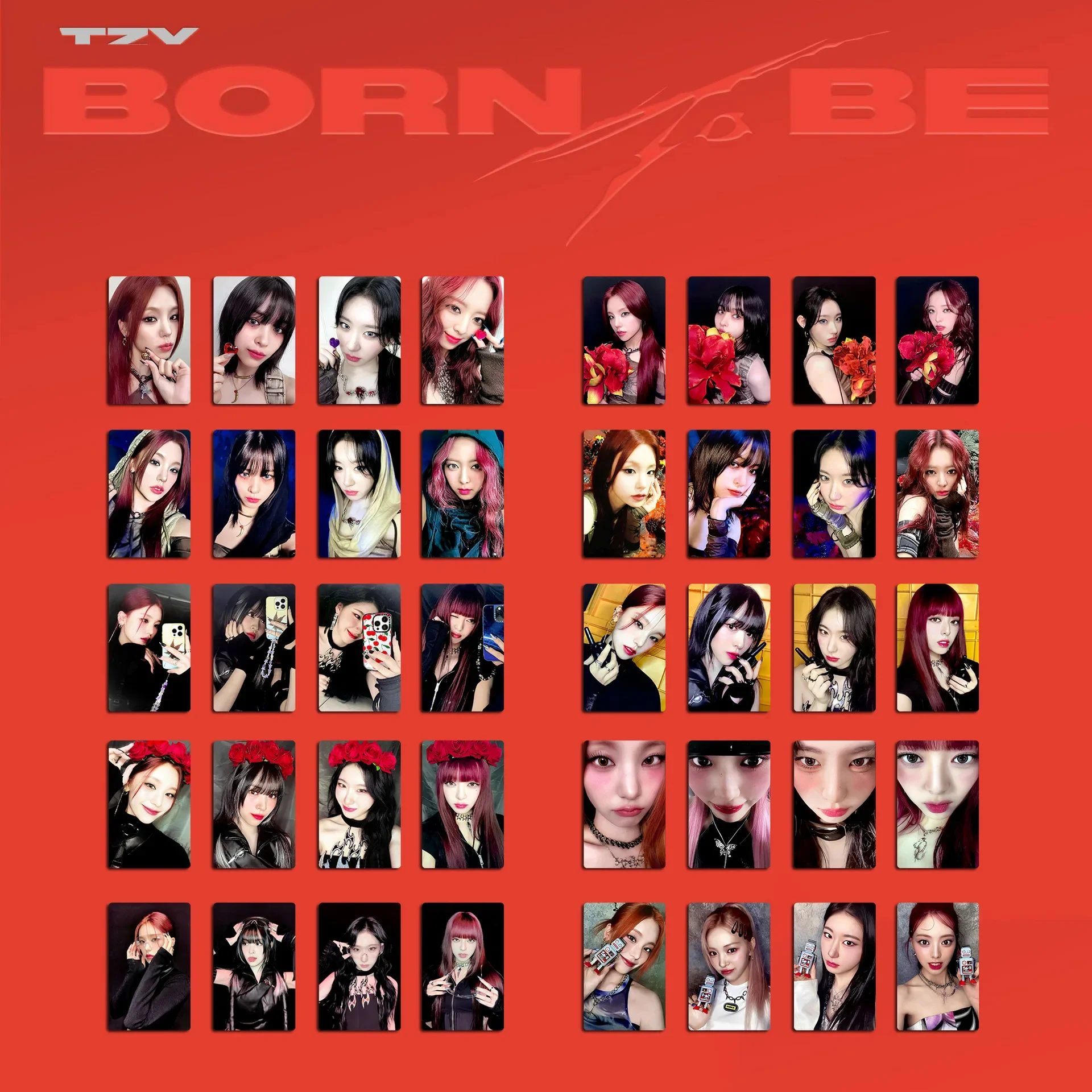 KPOP ITZY 8th Mini Album《Born To Be》Photocards YEJI RyuJin