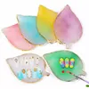 Natural Resin Stone Luxury Nail Art Palette Mix Color Drawing Pallet Gel Polish Display False Nail Tips Shelf DIY Manicure Tools 3