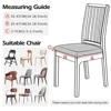 Waterproof Chair Seat Cover Stretch Jacquard Chair Cover Dining Room Removable Anti-dirty Without Backrest Chair Protector 2