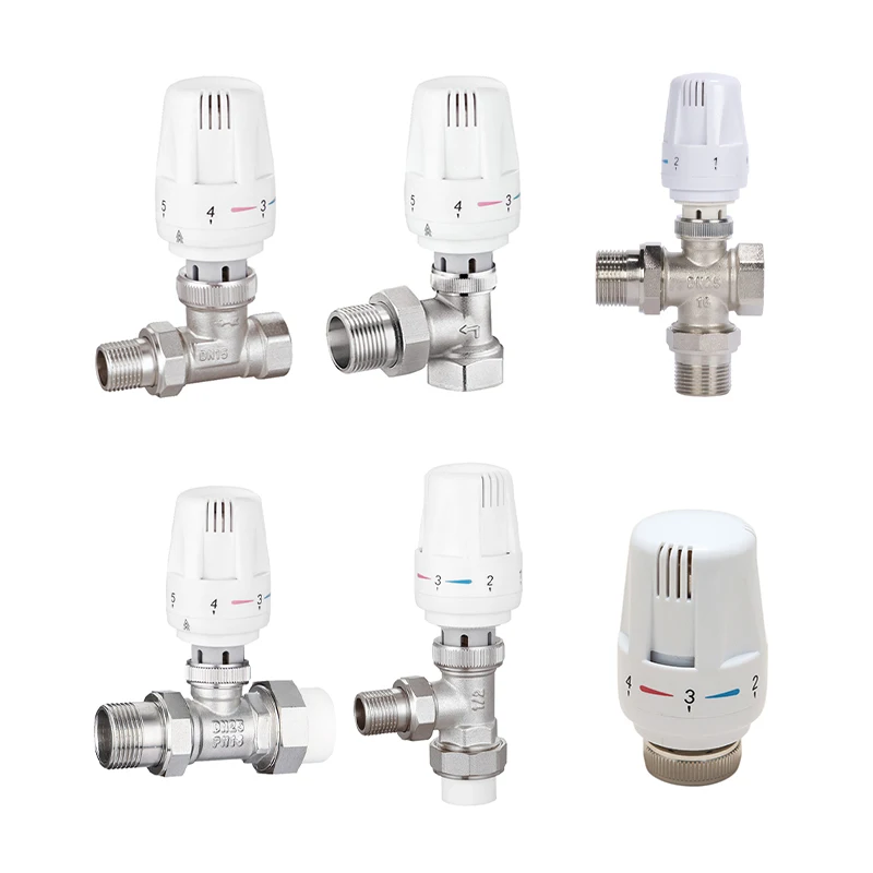 Radiator Temperature Control Valve PPR Hot Melt Straight/Angle type