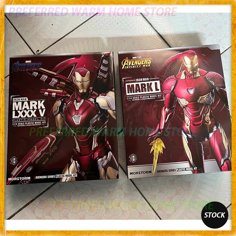 MORSTORM-Avengers Endgame Iron Man Mark 85 Mark 50 Montar Modelo