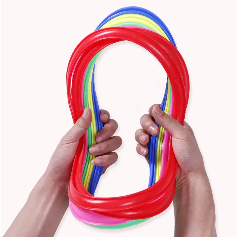 Jump ring game set Outdoor Kids Jump Ring Game Set 10 Hoops & 10 Connectors for Boys Girls Fun Physical Training Sport Toys for Park Play
