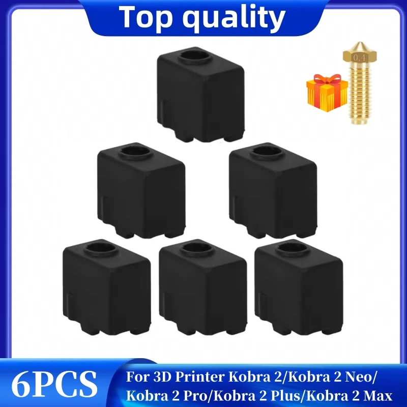 Kit estrusore per stampante 3D Hotend adatto per Anycubic Kobra Max, testina di stampa Hotend assemblata per stampante 3D con 5 calzini in silicone e ugello da 0,4 mm