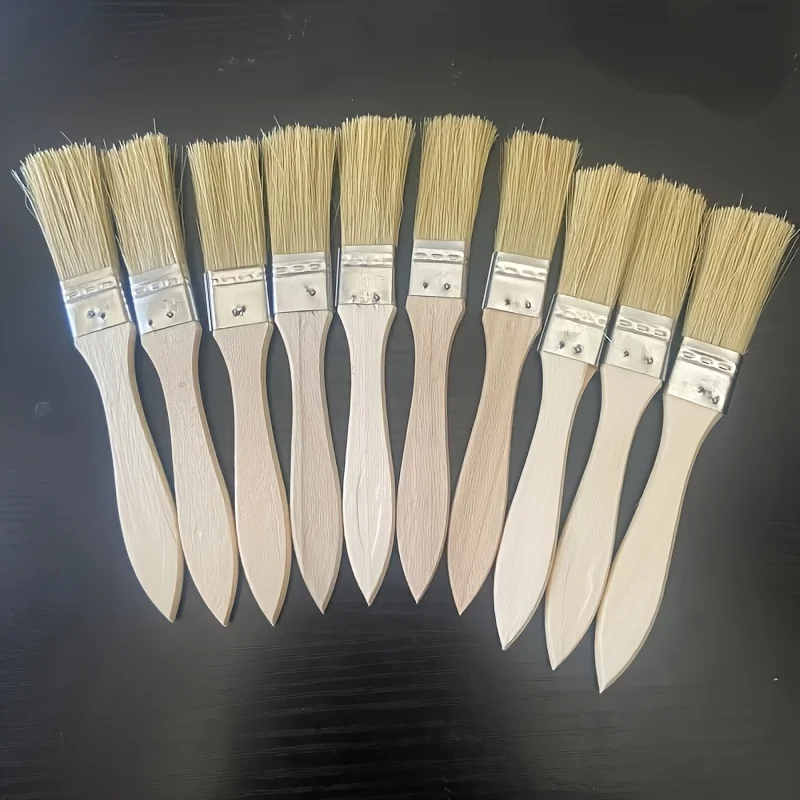 10 pig mane brushes, suitable for art, handicrafts,