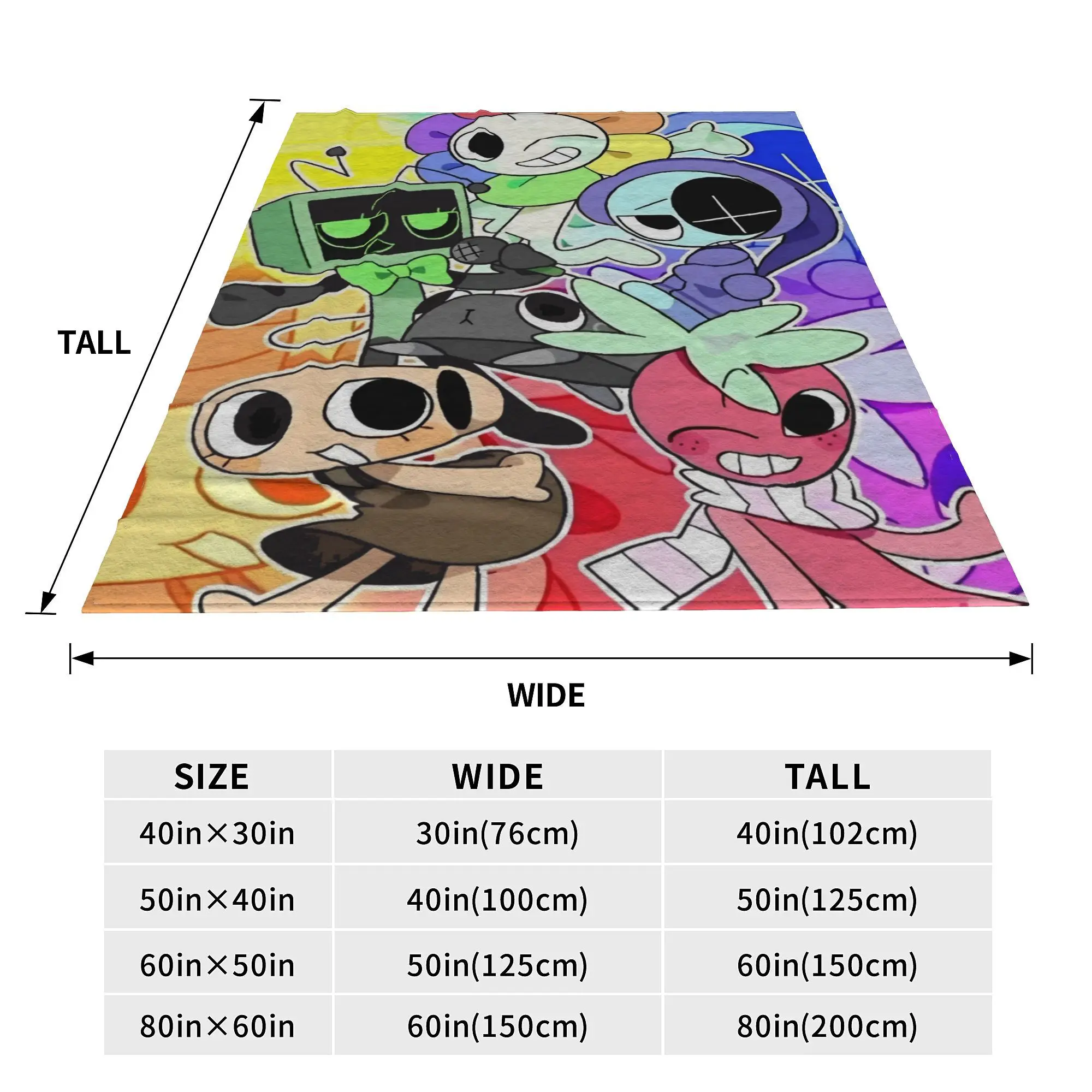 Dandy's World Blanket  Flannel Funny Warm Throw Blankets for Home Summer 4