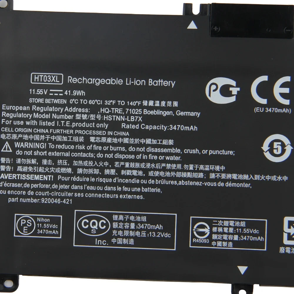 Substituição Bateria do Portátil para hp L11119855 L114211c1 L114212c2 L11 Pavilion 15-cw1000au Tpn-q209 Hstnn-lb8m Ferramenta Ht03xl - Imagem 2