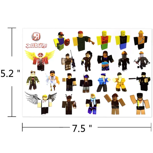 Roblox Temporary Tattoo stickers original random 1PCS action figure surprise Cartoon kids girl boy Christmas birthday gifts Toys 4