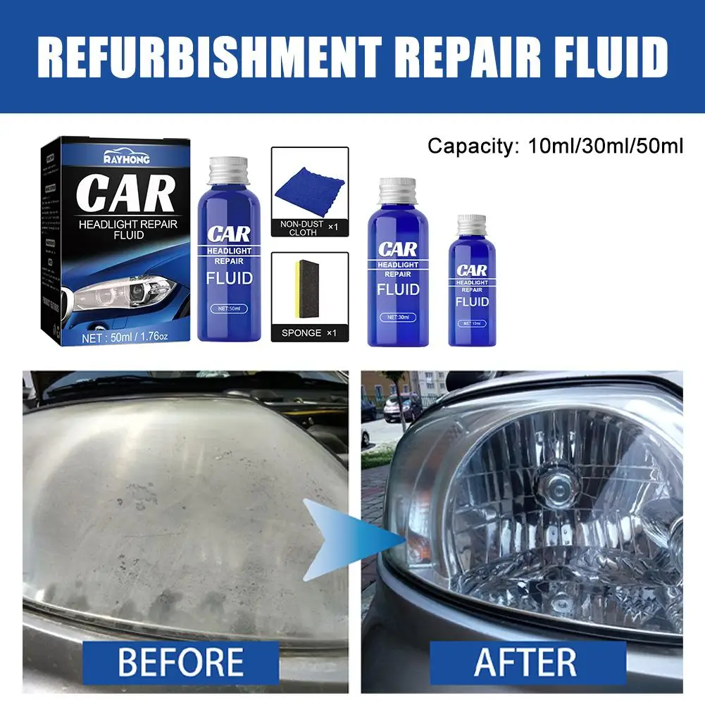 Car Headlight Scratch Repair Solution with Nano Coating