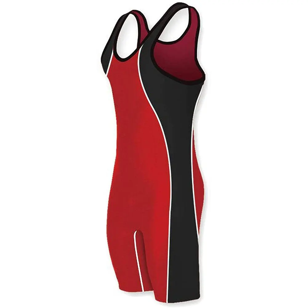 Plain Color Wrestling Singlets Triathlon Cycling Bodysuit Iron Swimwear Gym Sport Fitness