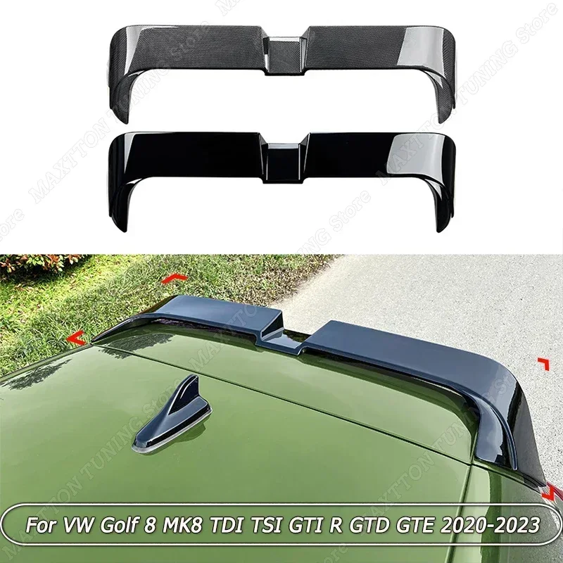 

Oettinger Style Rear Roof Spoiler Wing Body Kit Tuning Gloss Black/Carbon Look For VW Golf 8 MK8 TDI TSI GTI R GTD GTE 2020-2023