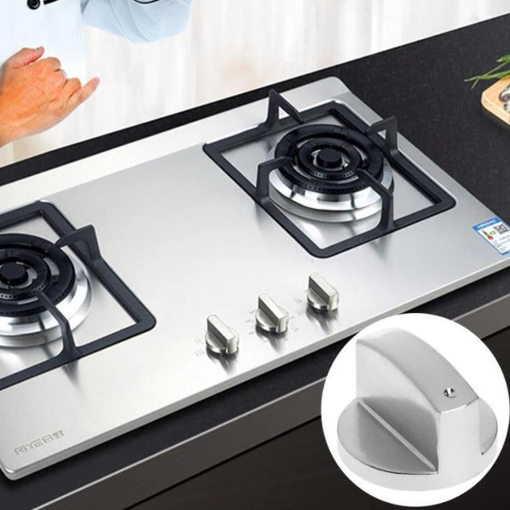 Universal Alloy Gas-Stove Knobs Set Liquefied Gas-Cooker Button Replace for Damageds Knob Kitchen Accessory Easy Installation gas stove control knobs