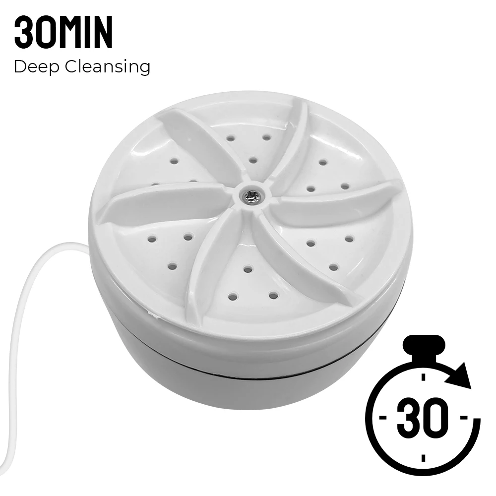Towel Underwear Portable Rotating Turbine USB Multifunction Mini Washer for Travel Home Business Trip Wash Dishes