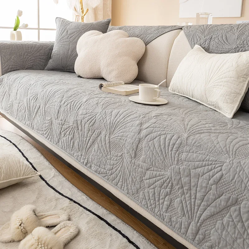 2023 New Washed Cotton Sofa Cushion Modern Cushion HomestaySofa Cover Four Seasons Universal Cover Cloth 3