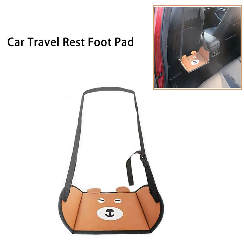 Car Travel Rest Foot Pad Adults And Children Portable Foot Hammock Long Flight Essentials Car Rest Artifact Adjustable Length