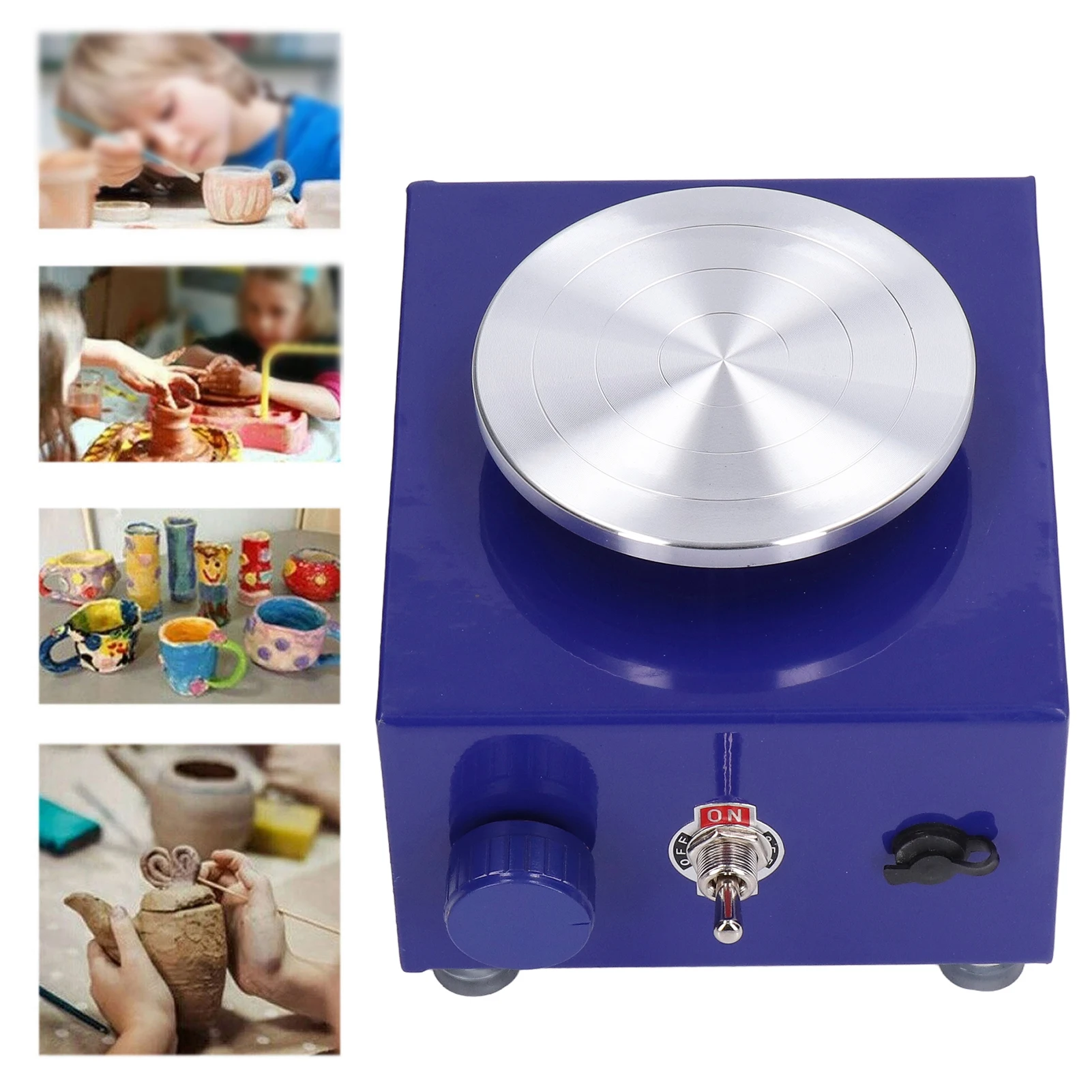 Mini Pottery Wheel Pottery Machine Easy Compact Structure Widely Used Stable Performance for School for Home DIY