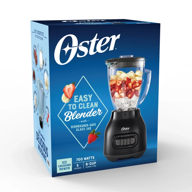 Oster 6-Cup Blender Easy-to-Clean Smoothie Blender in Black smoothie cup  juicer - AliExpress