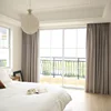 New Coffee Color Small Plaid American Modern Simple Custom-made Semi-blackout Window Curtains for Living Dining Room Bedroom 3