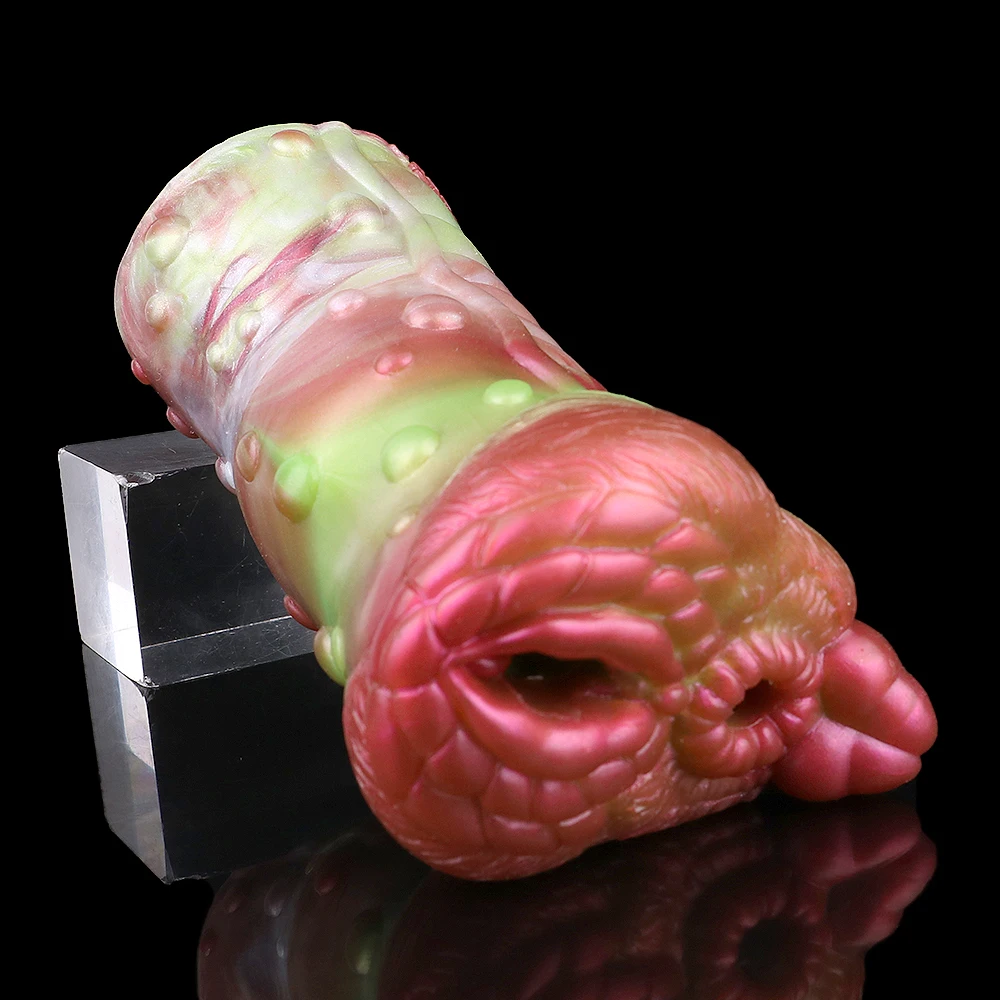All Access Dual Channel Male Masturbator Realistic Vagina Soft Silicone Sex  Toy