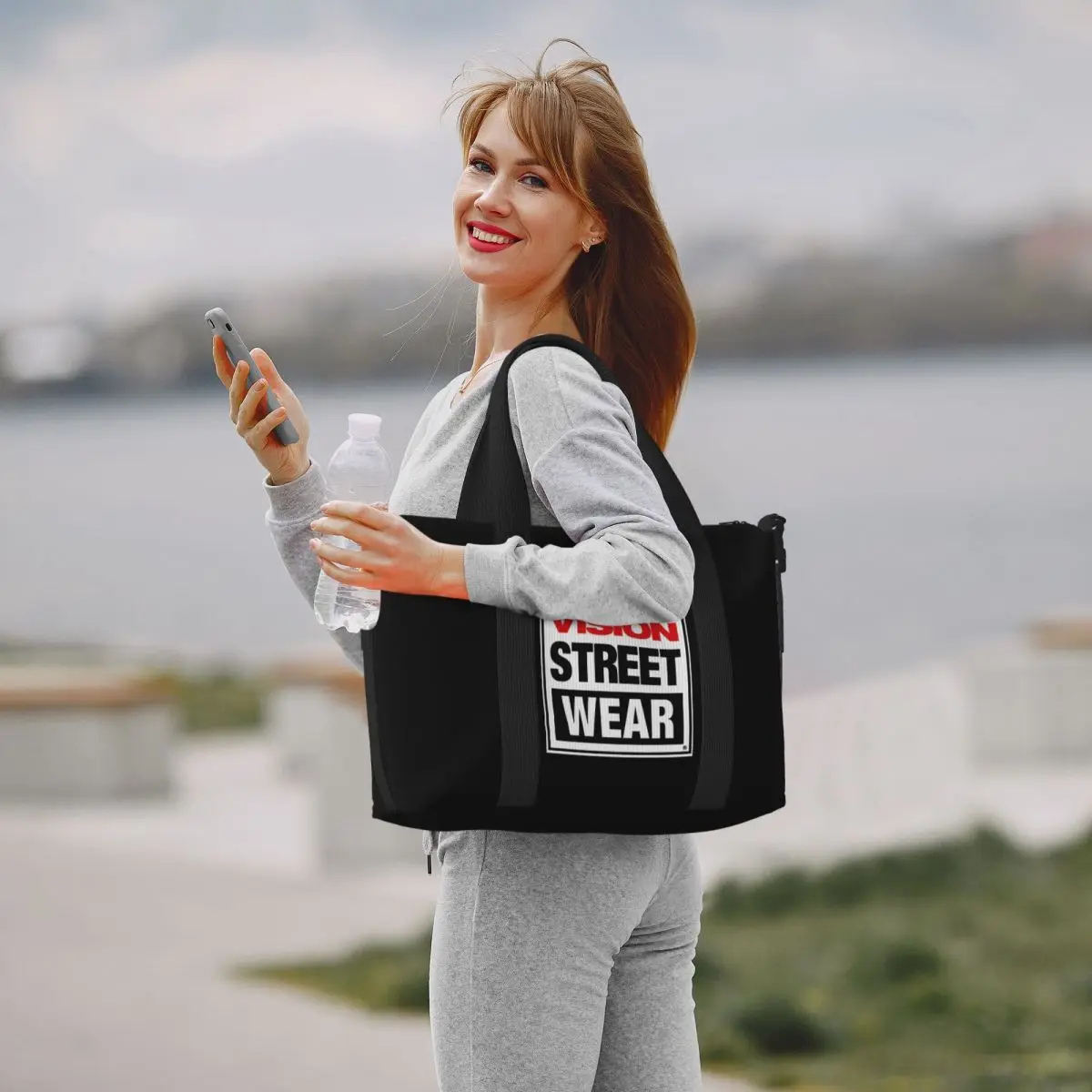 Cool Vision Street Wear Beach Tote Bag for Women Extra Large Gym Carry On Travel Shopping Bags