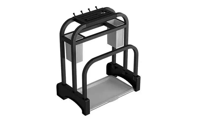 

Кухонный стеллаж для посуды, дизайнерский органайзер для кухонного шкафа с системой слива воды, для домашнего использования