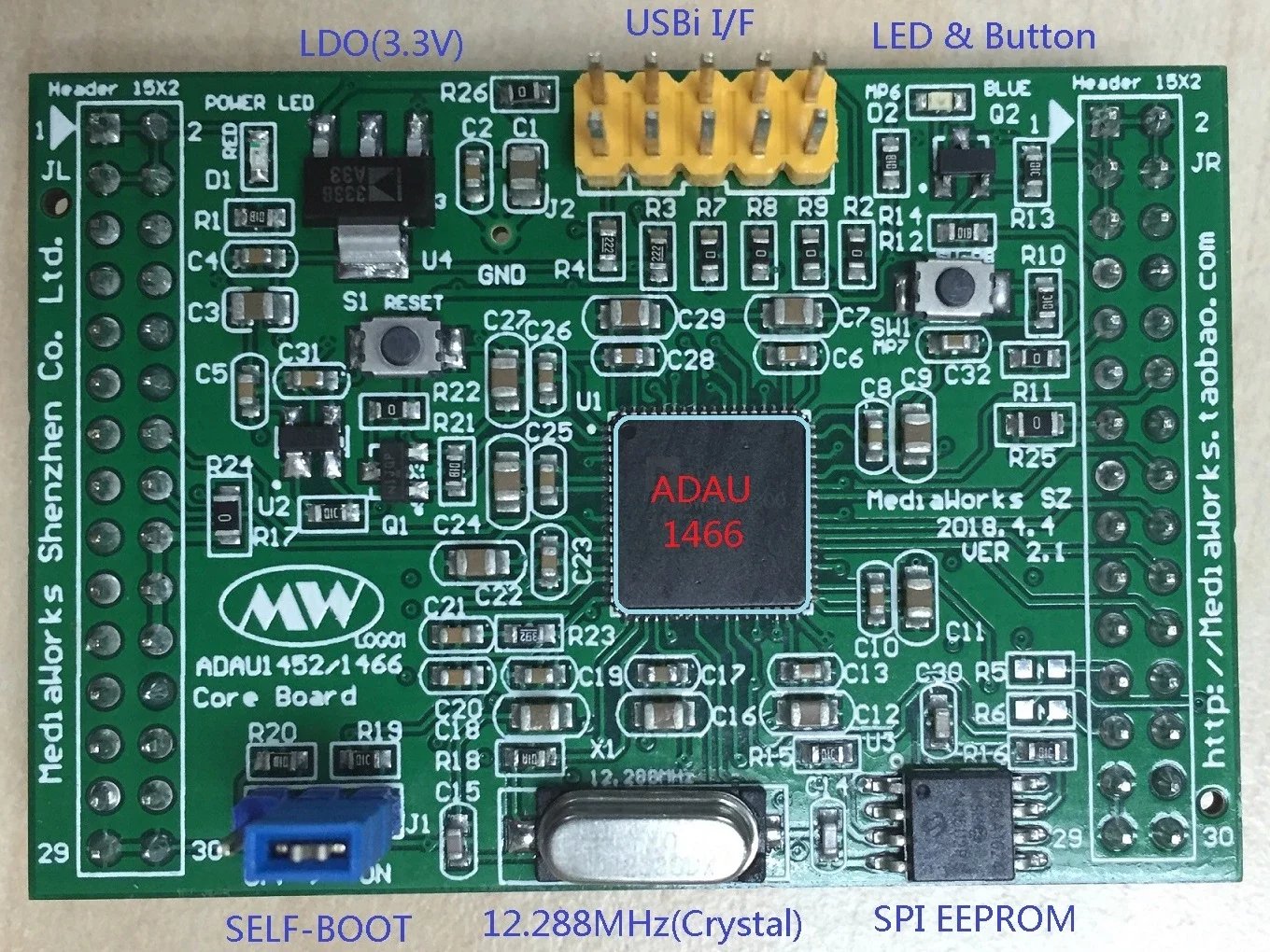 adau1452-adau1466-core-board