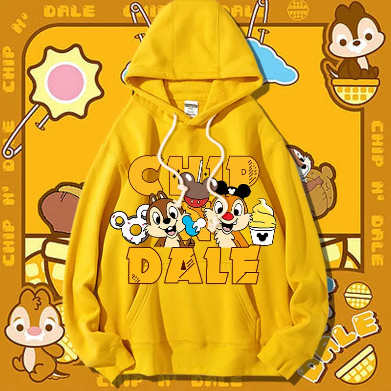 

Disney Chichititi hoodie women's hoodie fall loose fashion brand trend squirrel couple coat clothes