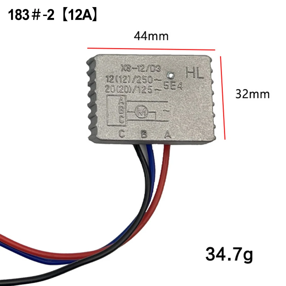 

Retrofit Module Soft Startup Current Limiter Switch 230V 12-20A Power Tools Soft Start Switch 2 Connecting Wires Brushed Motors