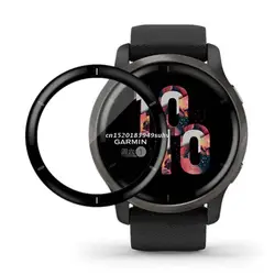 2 - Pack 3D Curved Edge Screen Protector for Smart Watch - High Definition Full Cover Film (Garmin Venu 2)