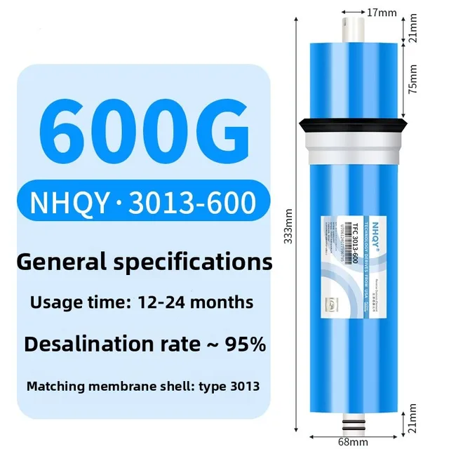 ตัวกรองเครื่องกรองน้ํา 7 ชิ้นเข้ากันได้กับการเปลี่ยนไส้กรอง RO-600G 4