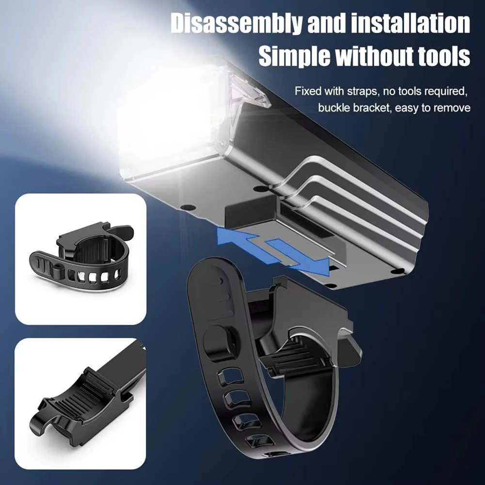 BAAU Bright Bicycle Light LED Front Mountain Bicycle Lamp 8000LM Bike Headlight Flashlight Cycling Scooter Only Light Lamp