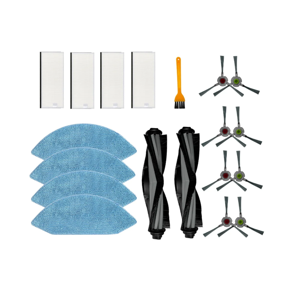 

Для робота-пылесоса Ecovacs Deebot OZMO U2 DGN22 основная щетка боковая щетка HEPA фильтр мешок для пыли Швабра тканевые аксессуары