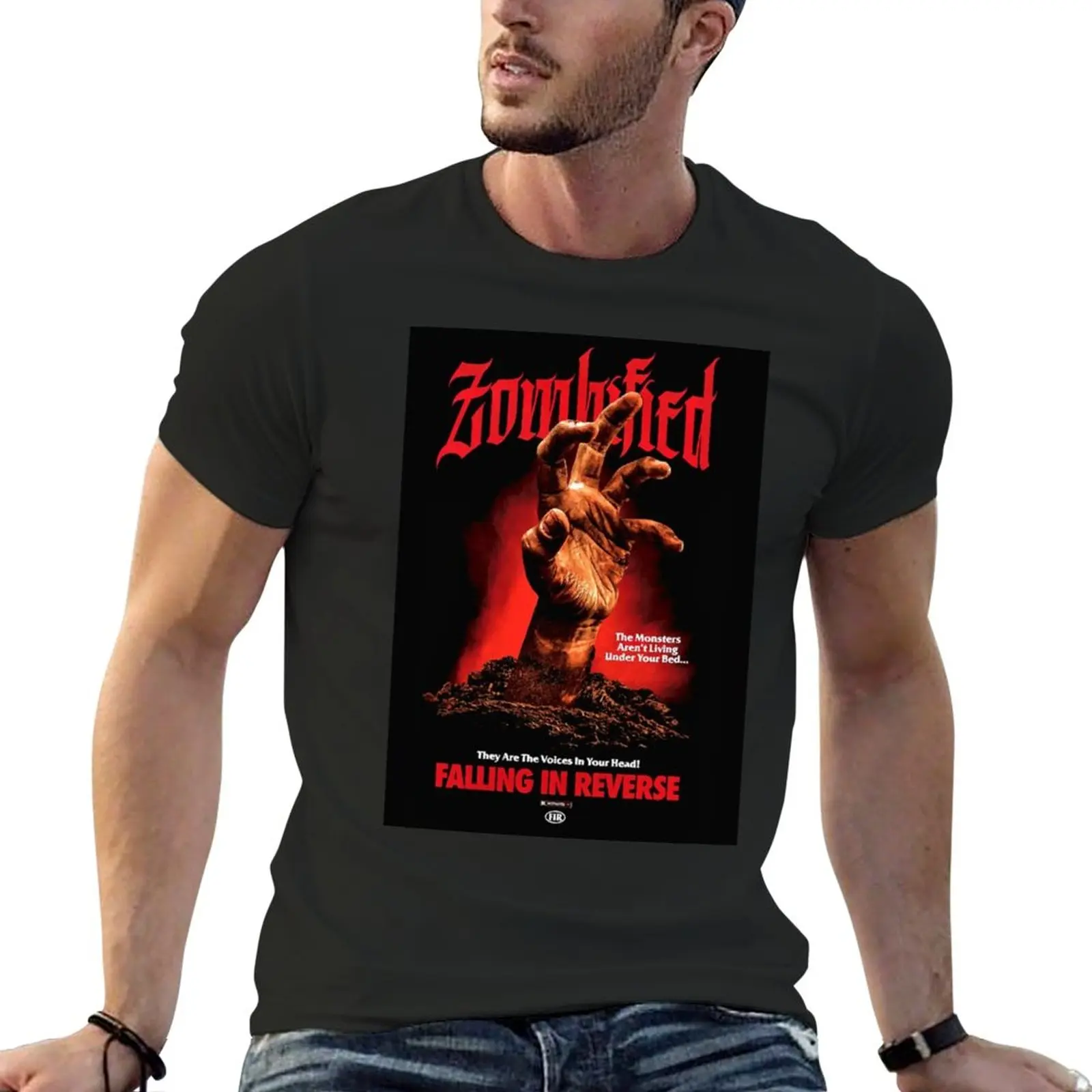 

New Zombified falling in reverse T-Shirt sports fan t-shirts tops mens clothing