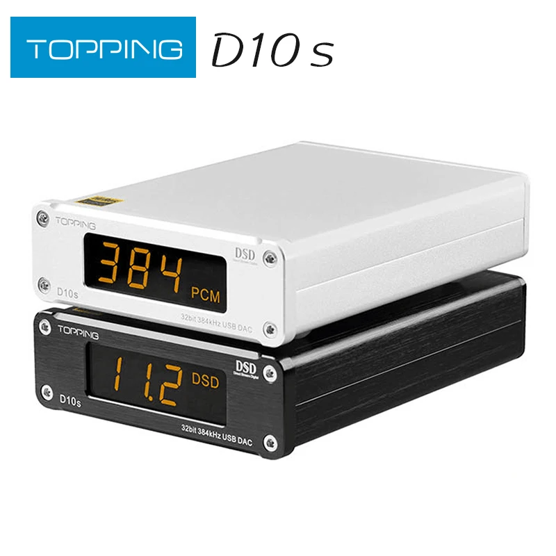 Topping D10S Mini Digital Usb Dac Xmos Xu208 Es9038Q2M Pcm384Khz Dsd256 Decoder Audio Hifi D10