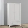 2 Door Wardrobe, Armoire with Drawer for Bedroom 6