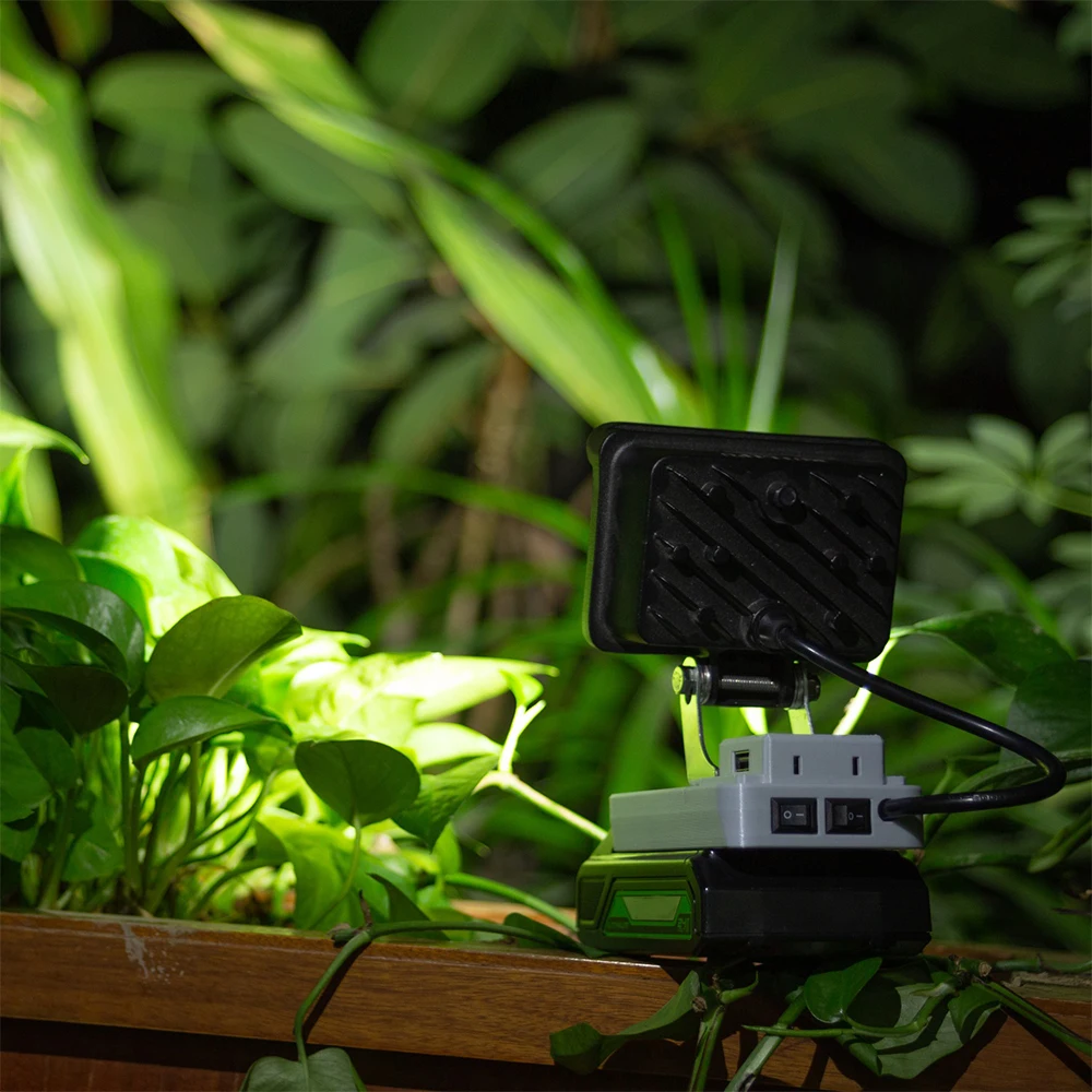 Portable Work Lights Portable Work Light LED Work Light for Greenworks 24V Lithium Battery w/ USB Flashlight Portable Emergency Flood Lamp Camping lamp
