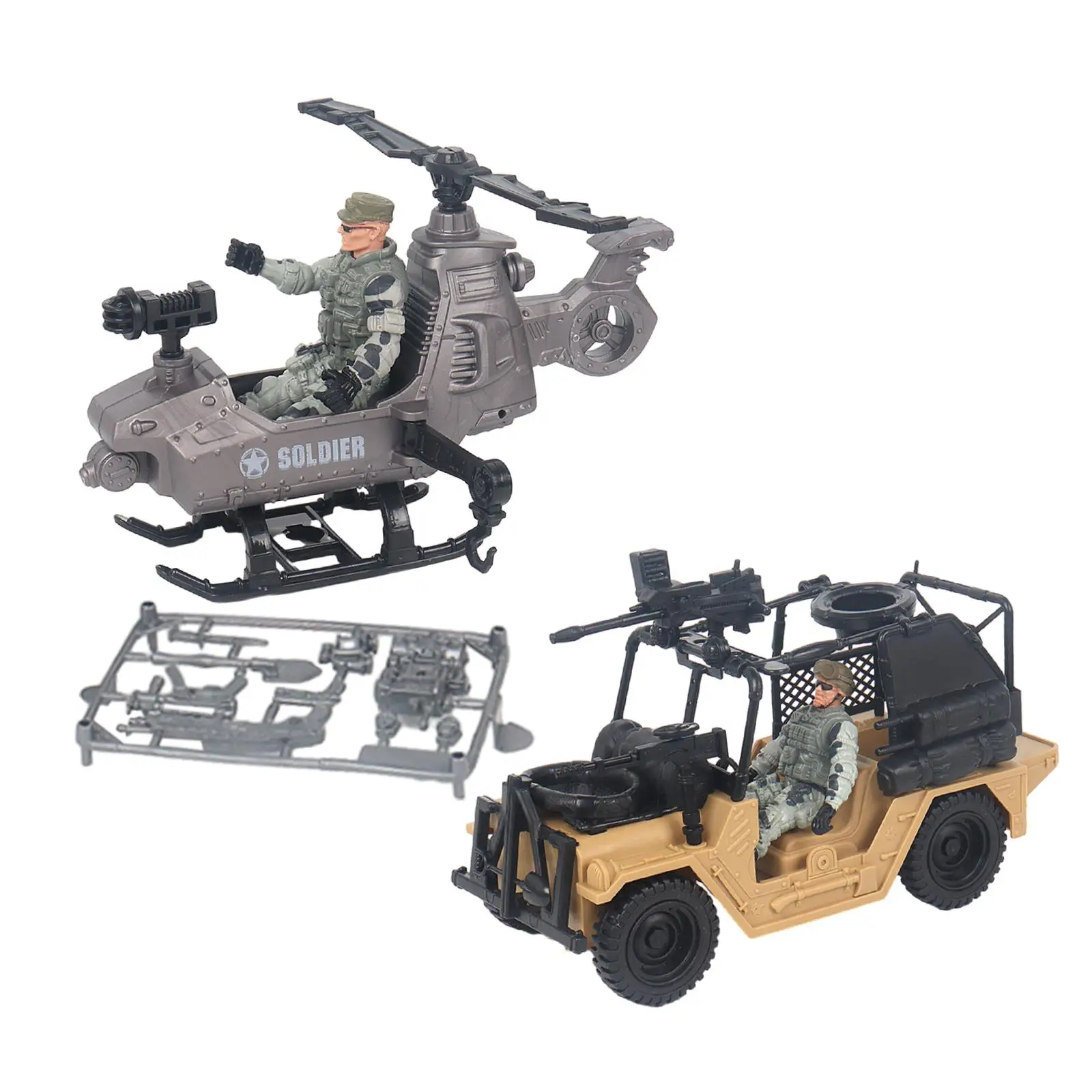 5x Jungle War Training Scene Accessories Scenery Layout Hobby Collections War Diorama Birthday Gift Party Toy Educational Toy