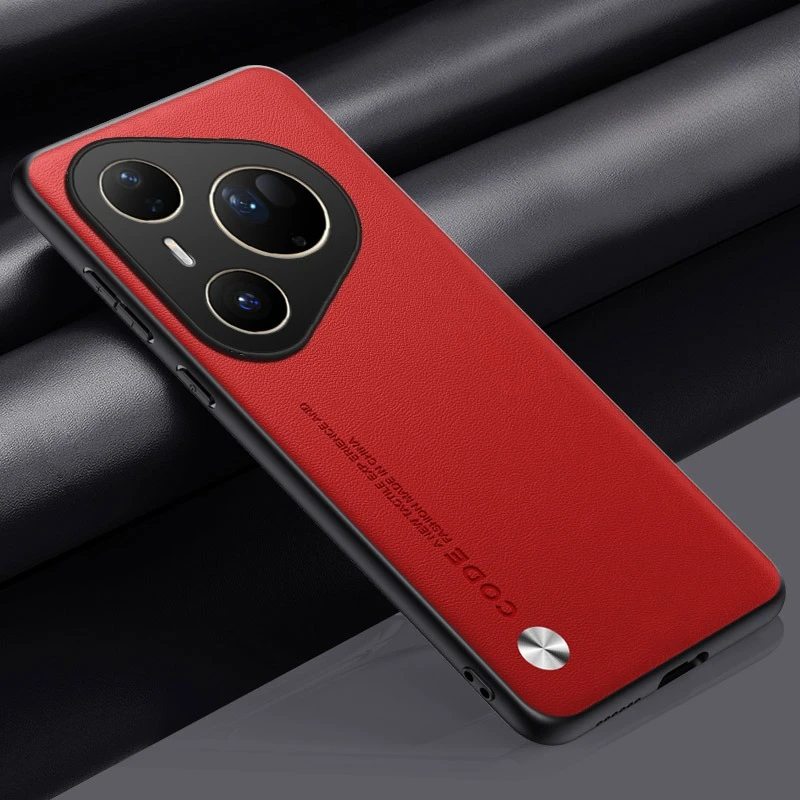Elegant Leather and Matte Silicone Phone Case with Soft Bumper Cover