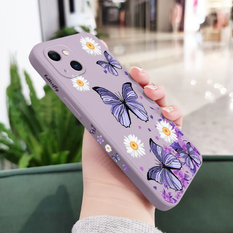Elegant Purple Butterflies Phone Case Cover